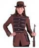 Steampunk Damenjacke braun 