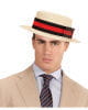 Straw Hat Deluxe With Hatband 