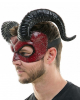 Devil Half Mask With Beast Horns 