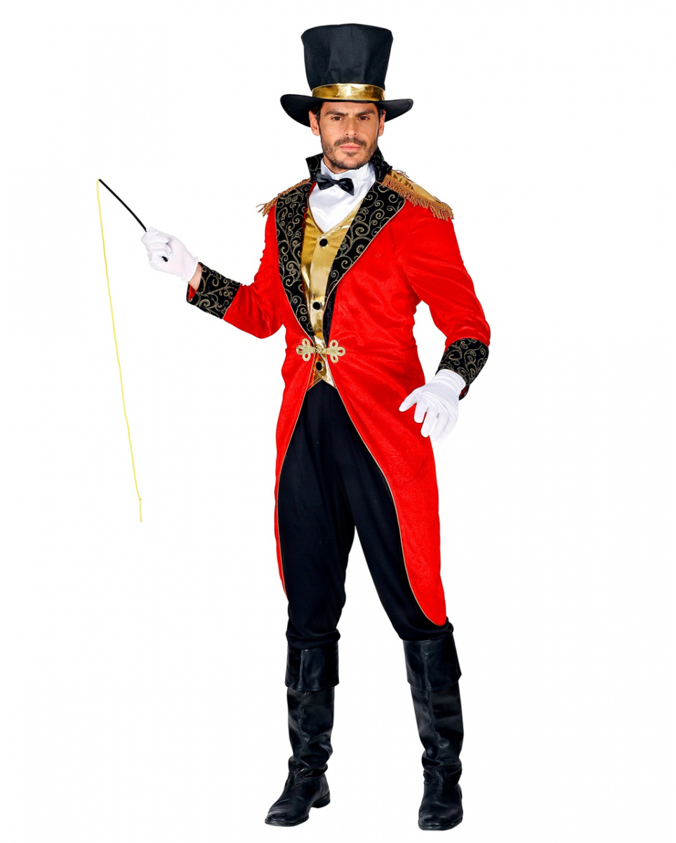 Klassisches Zirkusdirektor Herrenkostüm als Verkleidung für Halloween, Karneval - Bild 6 von 20