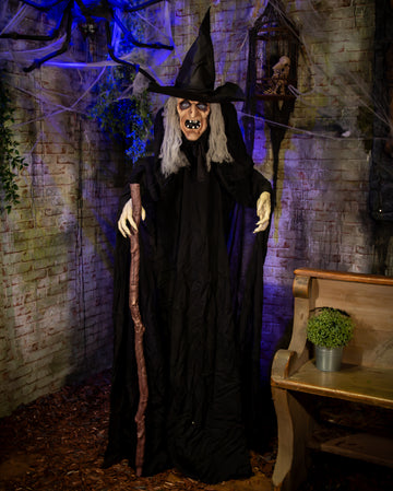 Amscan - Animatronic Animierte Stehende Hexe Mit Wa Produktbild-Vorschau 2