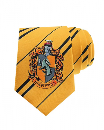 Hufflepuff Tie for Harry Potter fans | Horror-Shop.com