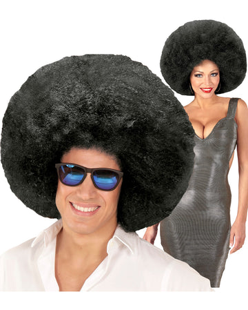 Horror-Shop Riesige Afro Perücke Weiß – Karneval, Mottoparty, One Size