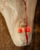 Bloody Cobweb Victim With LED Eyes & Sound 180cm 