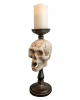 Elegant Skull Candlestick 34cm 
