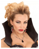 Bat Costume Earrings With Red Gemstone 