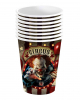 Horror Clown Circus Paper Cups Small 6 Pcs. 