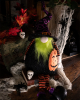 Glowing Halloween Gnome Edge Stool With Pumpkin 75cm 