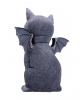 Occult Cat Figurine With Bat Wings 24cm 