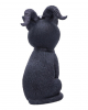 Okkulte Katzenfigur mit Ziegenhörner 
