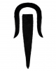 Genghis Khan beard black 