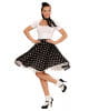 Black 50s Polka Dot & Scarf 