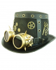 Steampunk Top Hat With Aviator Glasses 
