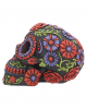Sugar Skull With Flower Ornament 