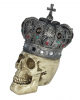 Skull With King Crown 25cm 