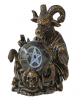 Baphomet mit Pentagramm LED Kugel 16cm 