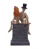 Skeleton Bride And Groom On Gravestone 17cm 