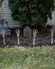 Skeleton Hand Garden Plug Fence 