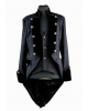 Gothic Men brocade frock coat black XL
