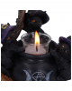 Hexenkatzen mit Hexenkessel Teelichthalter 12,5cm 