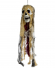 Totenkopf im Fetzenlook mit Leuchtaugen 75cm 