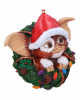 Gremlins Gizmo mit Kranz als Weihnachtskugel 10cm 