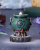 Emerald Witch Cauldron For Backflow Incense Cones 7.5cm 