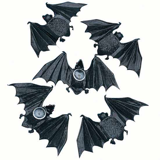 GWAEPU Halloween Lichterkette 3er Set - Kürbis, Fledermaus, Spinne Mit Saugnapf