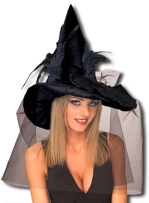 Halloween Hexenhüte Set - 12 Stück Schwebende Hüte Mit 24 Fledermäusen & 50m Schnur