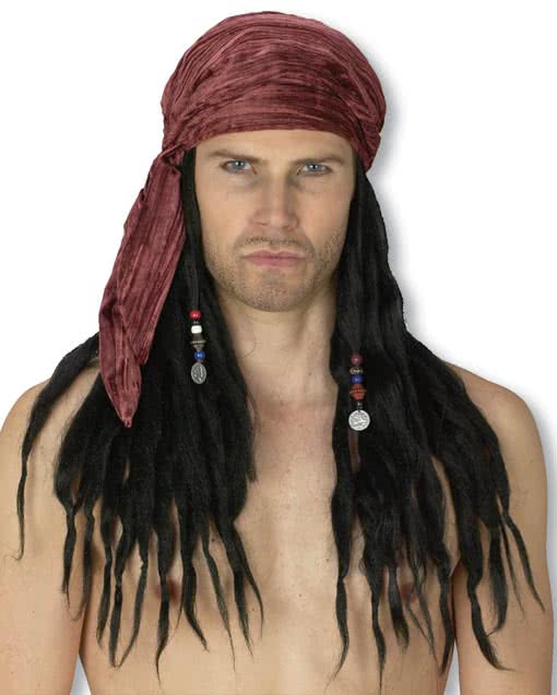 Caribbean Pirate Wig | Pirate wig with dreadlocks | horror ...