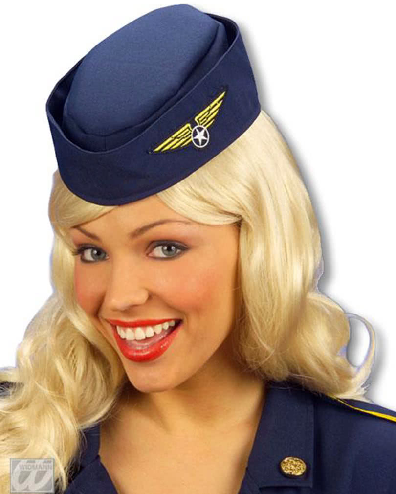 Damen Kostüm Flugbegleiterin Stewardess Karneval WIL 