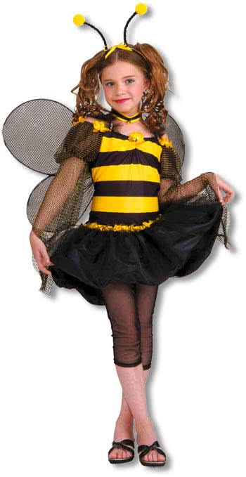 2 x Bienenkostüm Kinder Kostüm Mädchen Bienenflügel Bienchen Kinderkostüm Flügel 