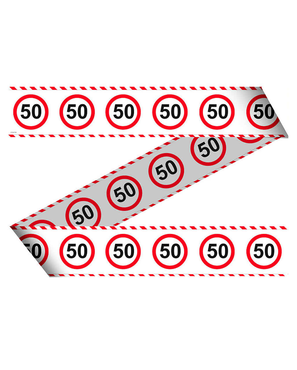 Absperrband Verkehrsschild 50 Geburtstagsdeko Horror Shop Com