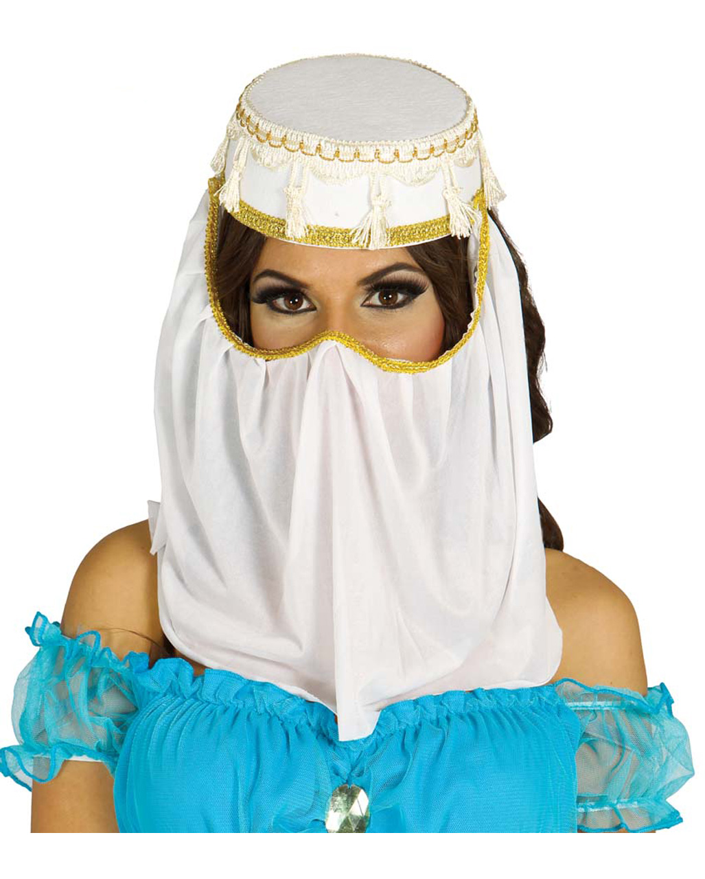 Arab Princess Costume Hat With Veil Buy Horror
