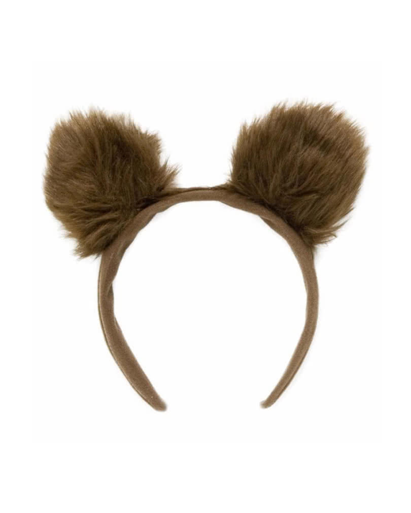 .Teddy Bear furry Ears & lighter patch inner ear Alice band Headband UK SELLER 