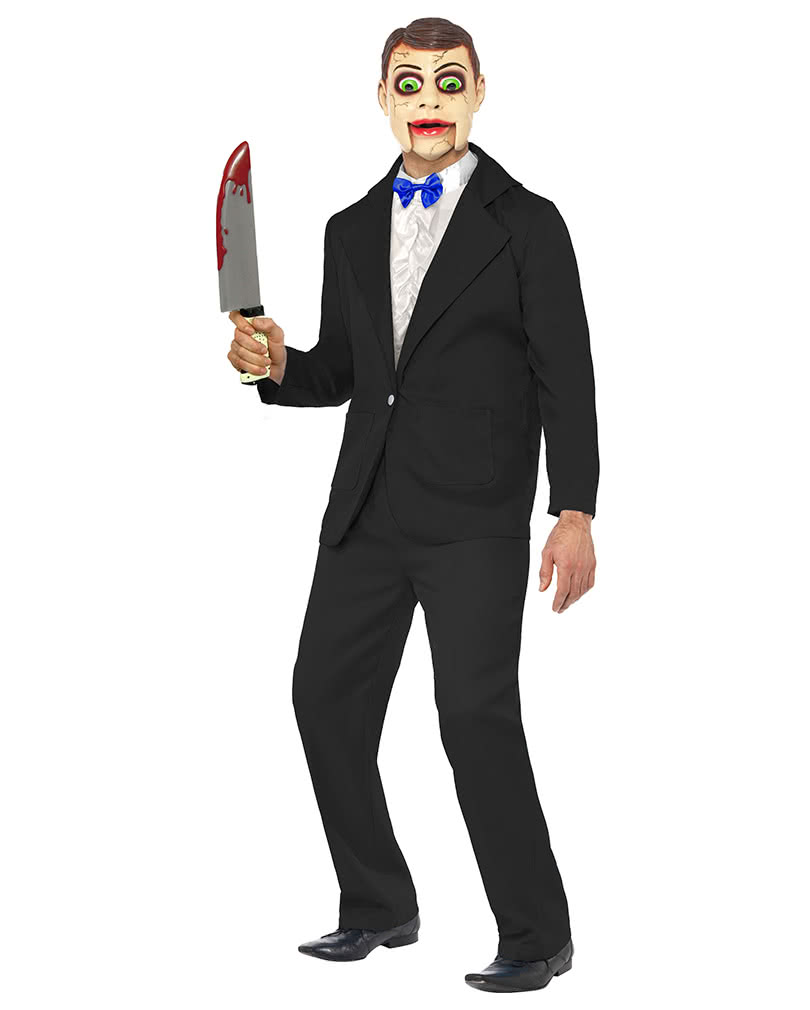 Ventriloquist doll costume Men costume of a wooden puppet horror