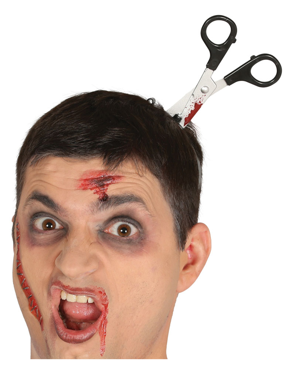 Axe Saw Scissors In-The-Head Headband Halloween Costume Fancy Dress Accessories