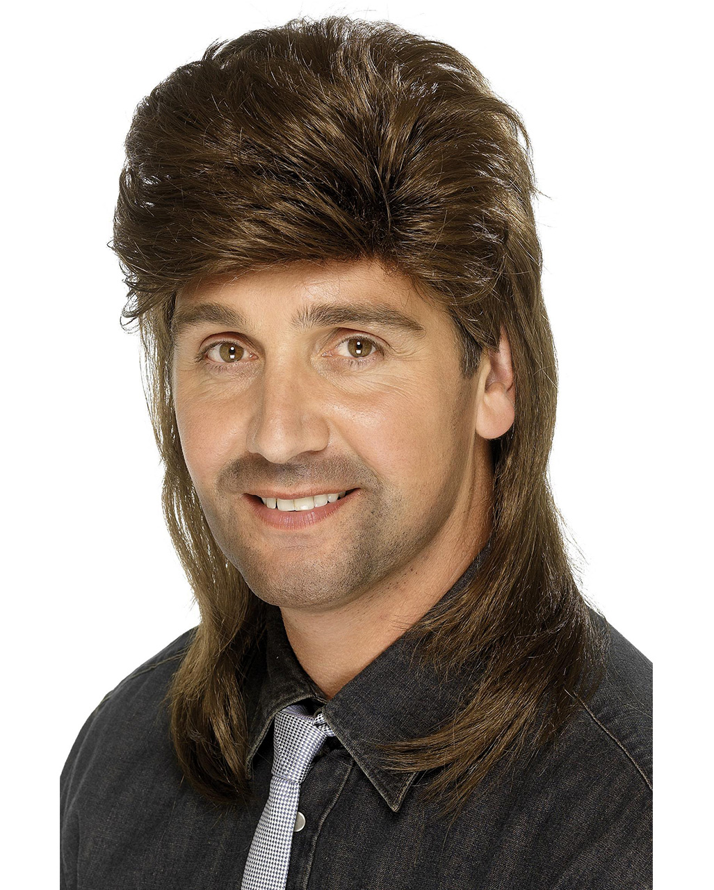 Mullet wig and outlet moustache