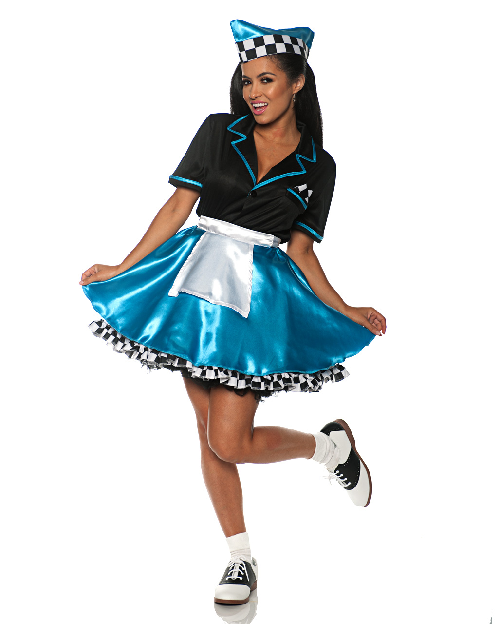 Adult Women's 50's Car Hop Girl Waitress Costume HC-489