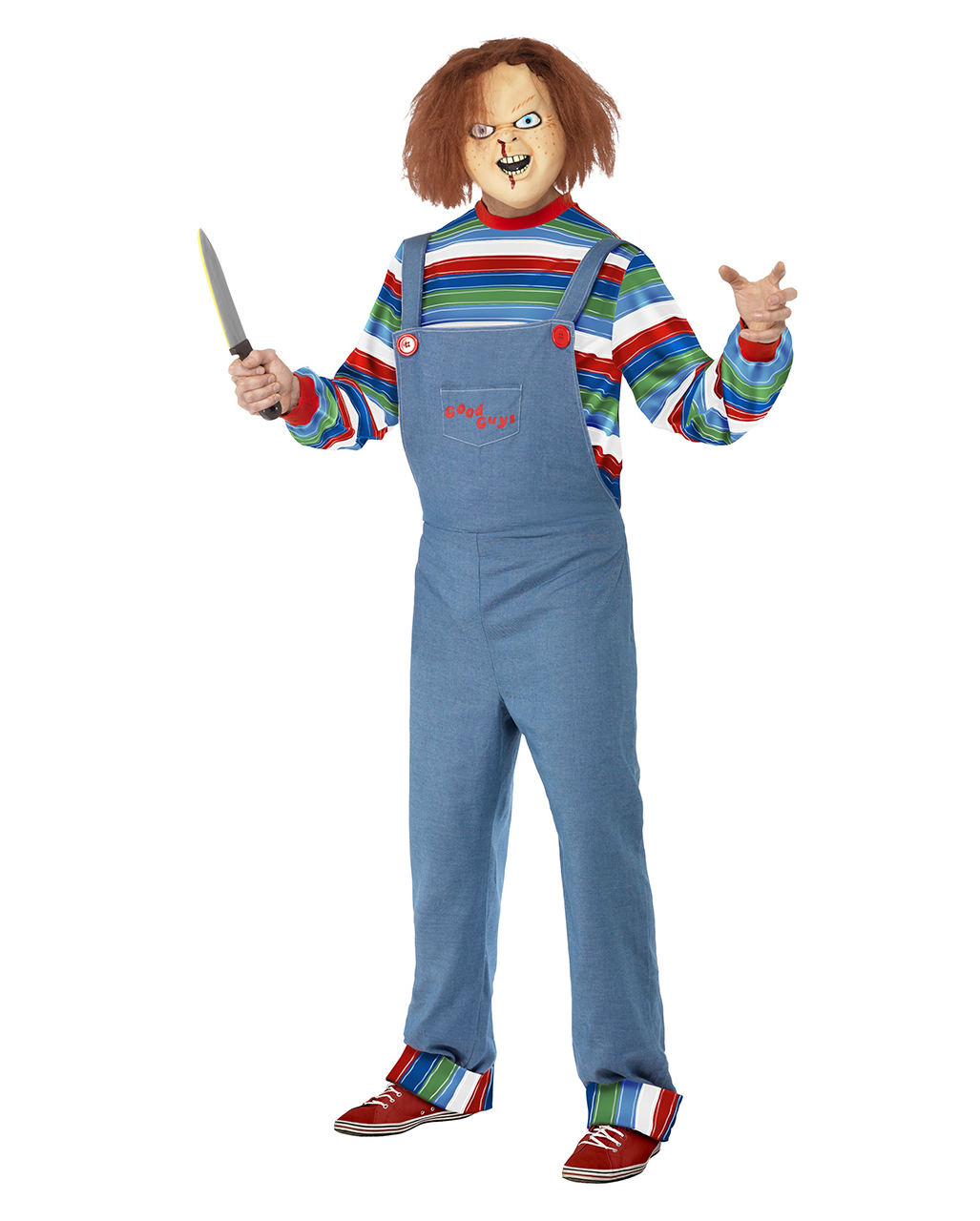 Chucky Horror Costume | Chucky license costume with mask | horror-shop.com