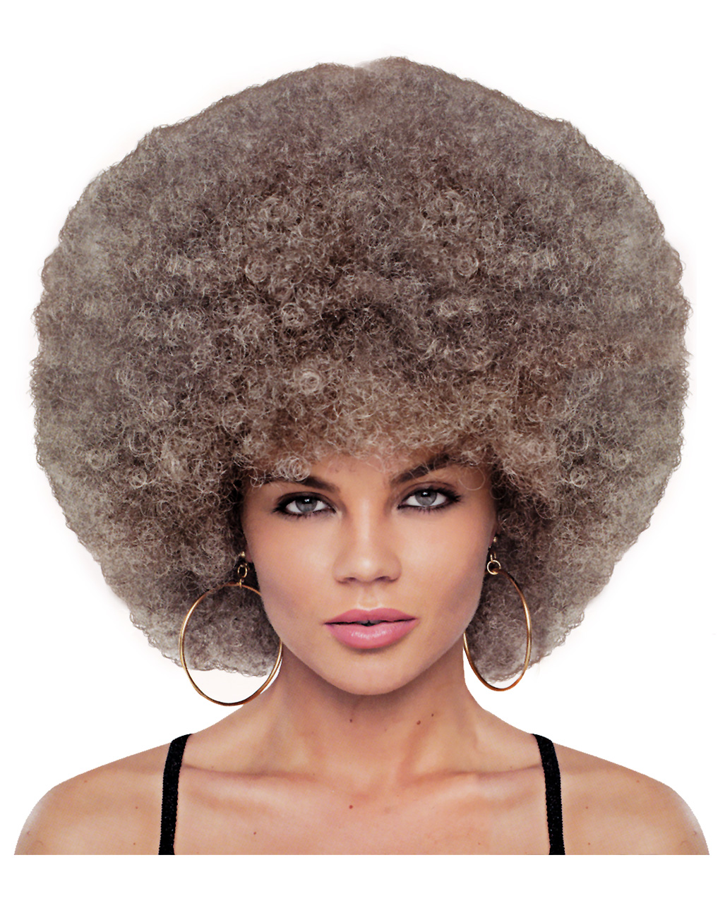 Afro Perücke Shaggy Disco XL Lockenkopf unisex extra Karneval   kupfer blond 