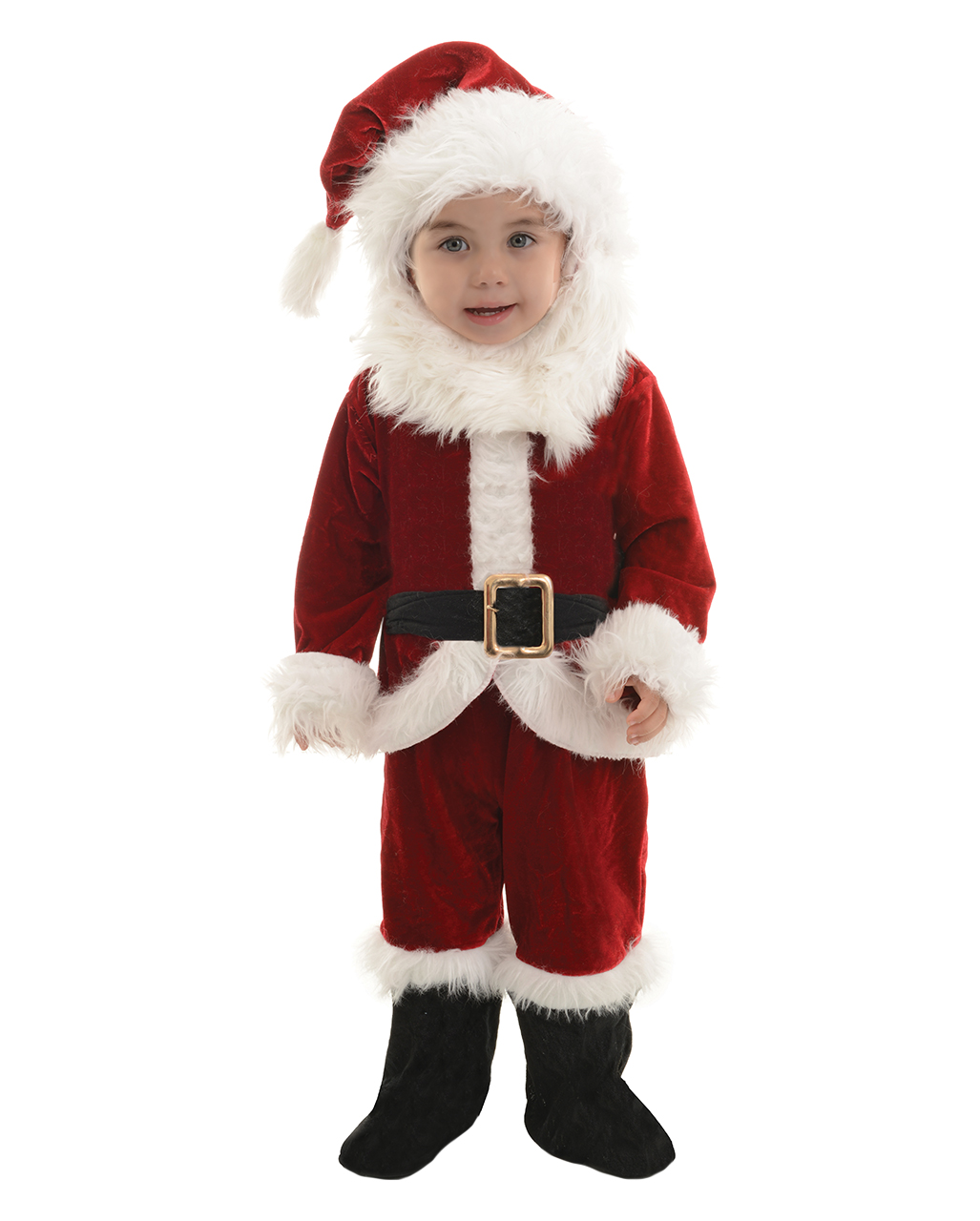 Kinder Weihnachtsmann Kostüm Overall Nikolaus Santa Claus Weihnachts Verkleidung 