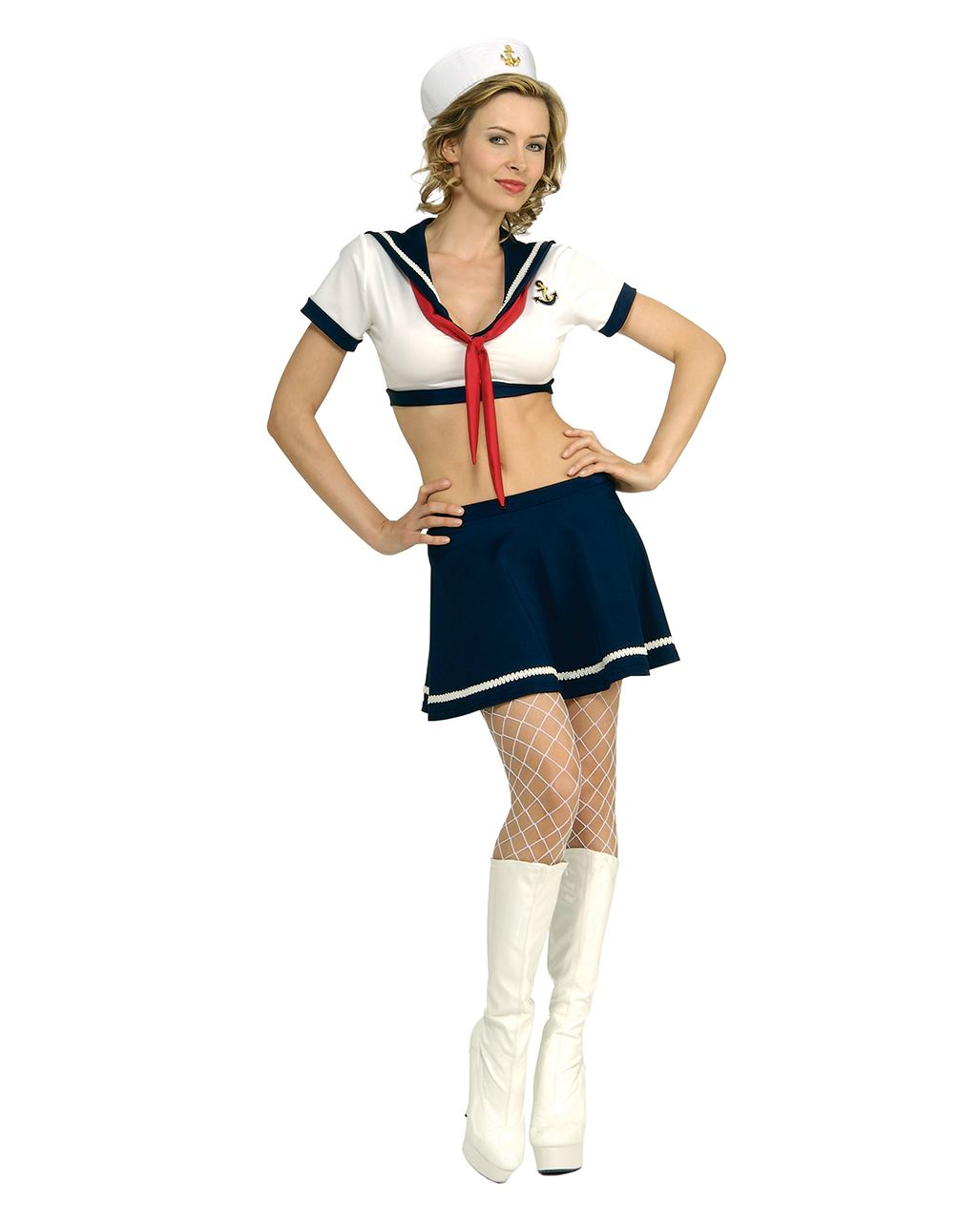 Ladies Marine Sailor Navy Military Uniform Hen Carnival Fancy Dress Costume