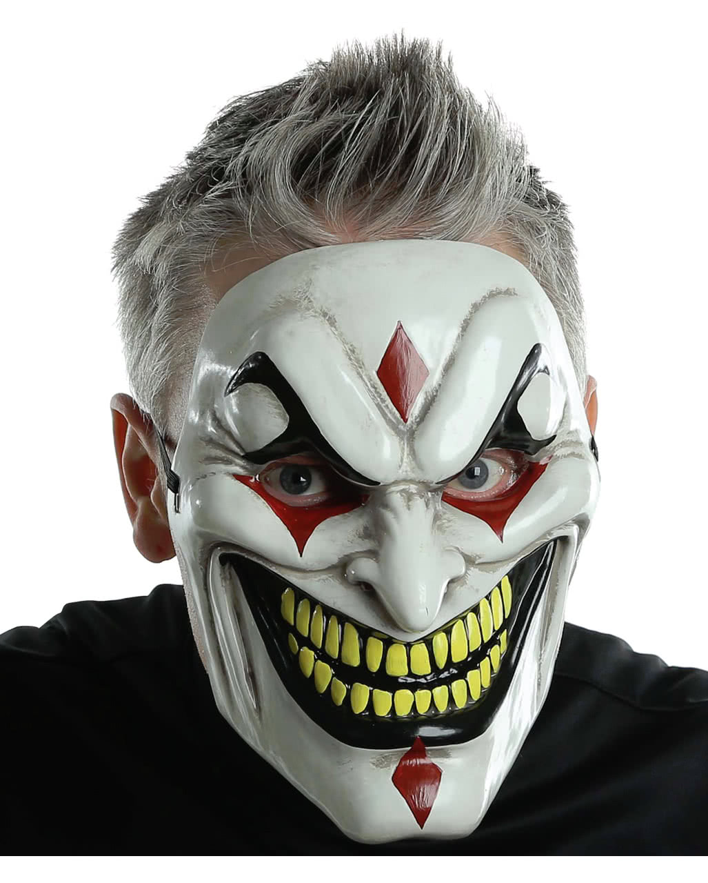 scary clown half mask