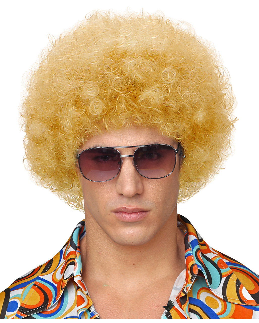 male afro wig