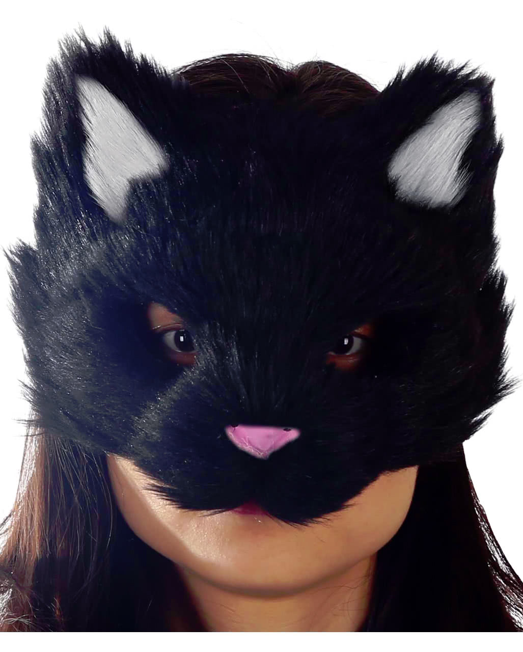 Black Cat Foam Latex Pussy Cat Mask
