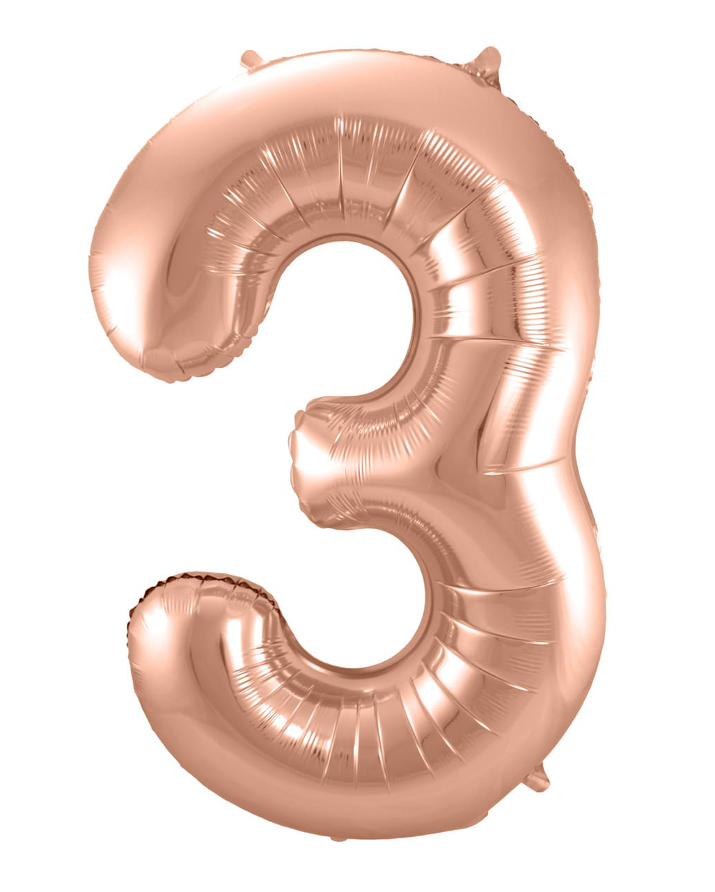 gold number 3 balloon