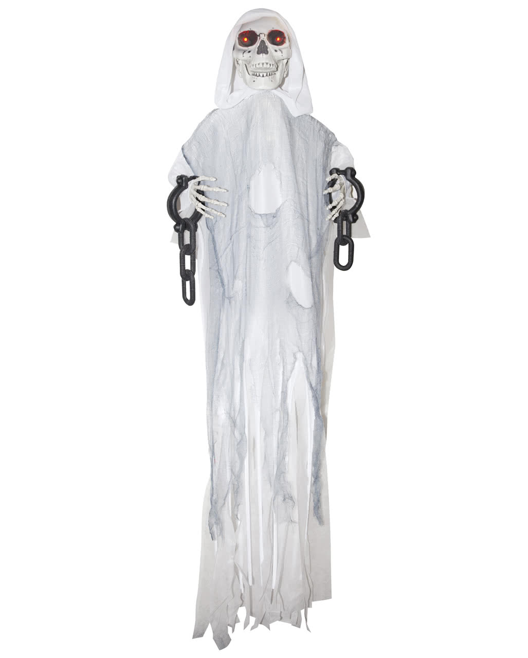 Geister Skelett in Ketten Animatronic weiß bestellen | Horror-Shop.com