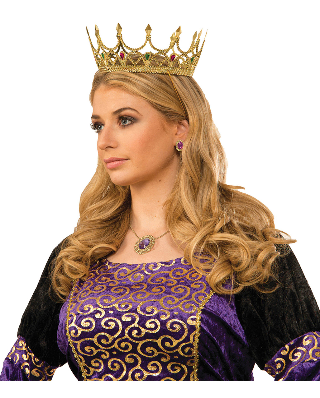 Golden Queens Crown With Glitter Stones Buy Horror Shop Com