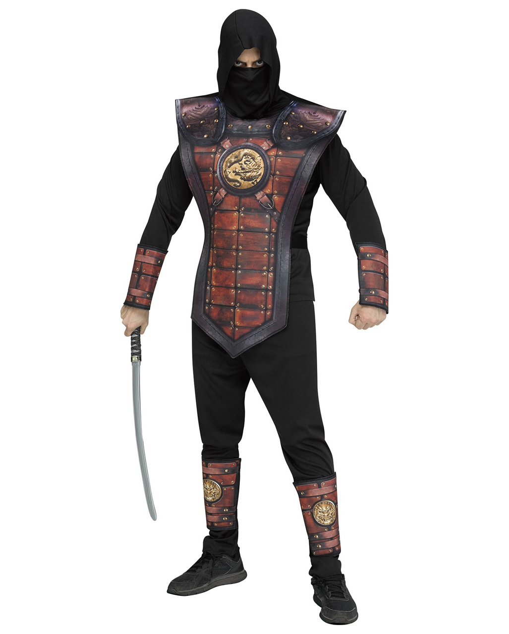 Golden Dragon Ninja Costume For Halloween Horror Shop Com   Goldener Drachenninja Maennerkostuem Ninja Kostuem Fuer Erwachsene Ninja Costume 38861 